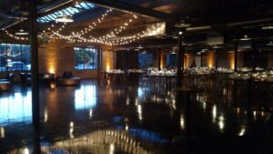 Bistro Lights For A Morgan Manufacturing Wedding Websize Morgan Manufacturing