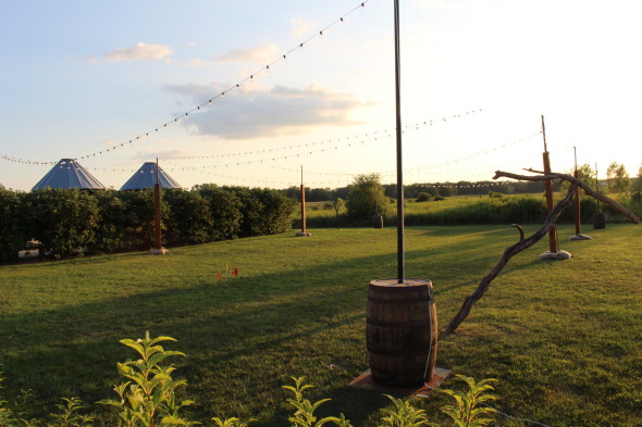 String Lights For A Rustic Wedding At Elawa Farms 590X393 1