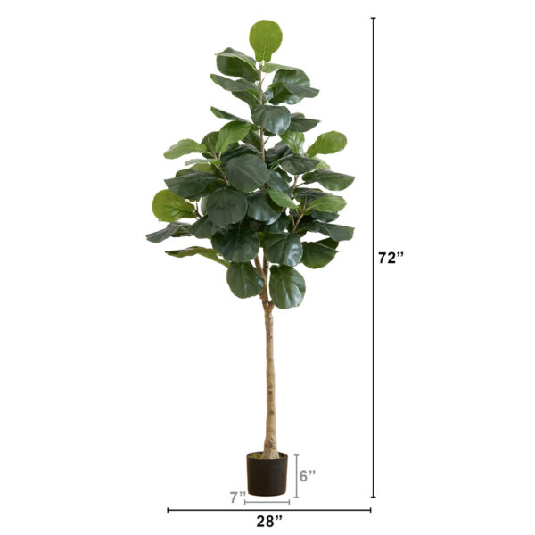 6 Artificial Fiddle Leaf Tree Scale Tile 1