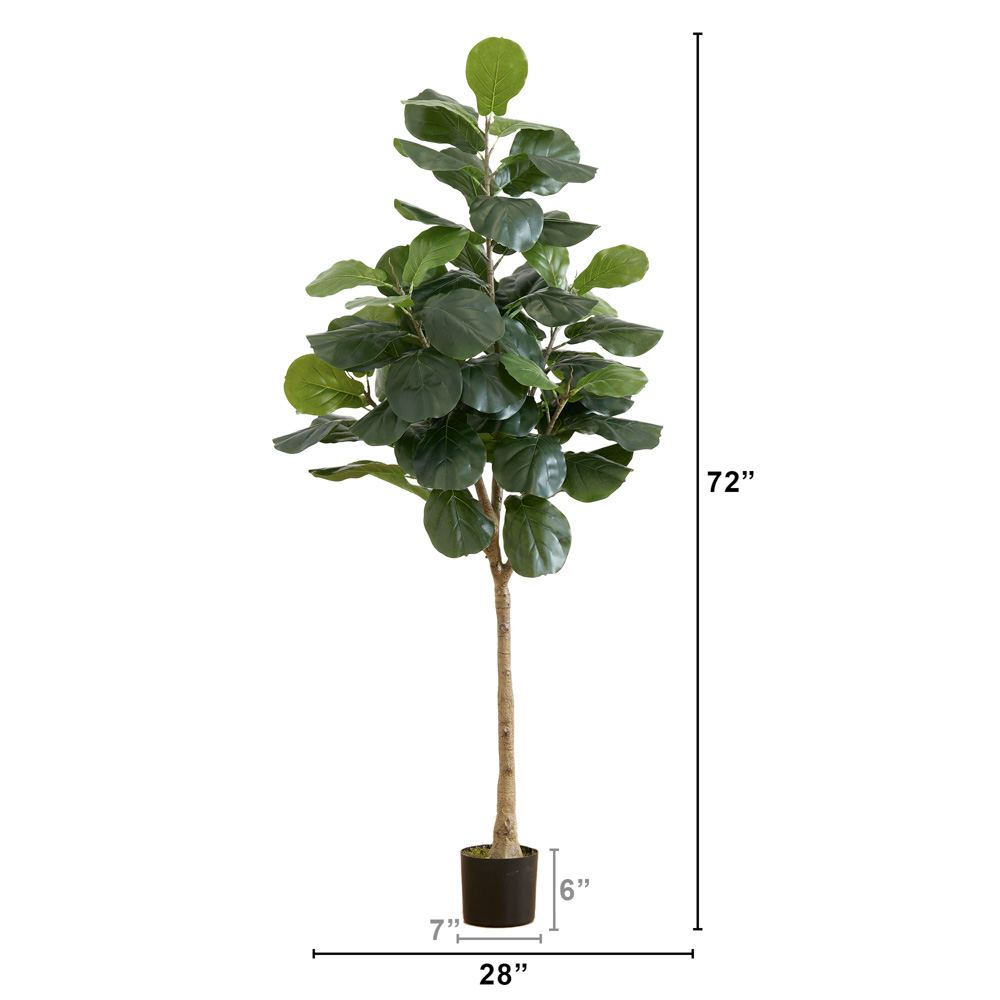 6’ Artificial Fiddle Leaf Tree - Event Décor And Prop Rental