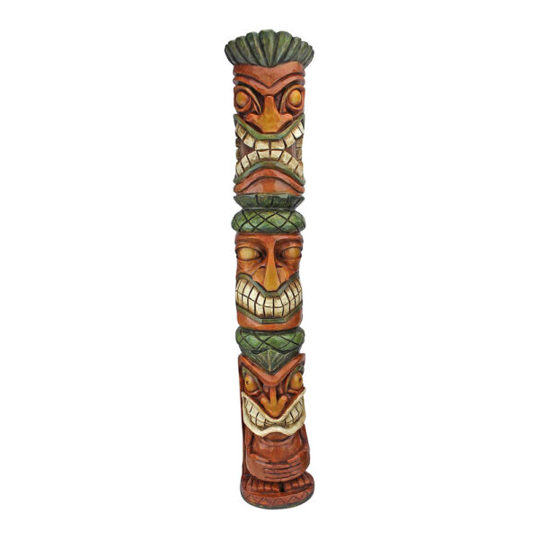 Aloha Hawaii Tiki 2 Moai Haku Hana Sculpture 1