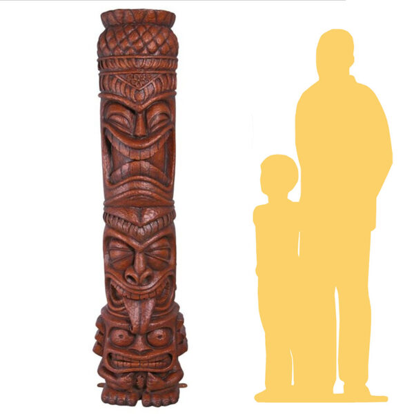 Giant Tiki Statue Scale
