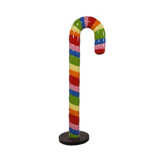 Rainbow Swirl Candy Cane