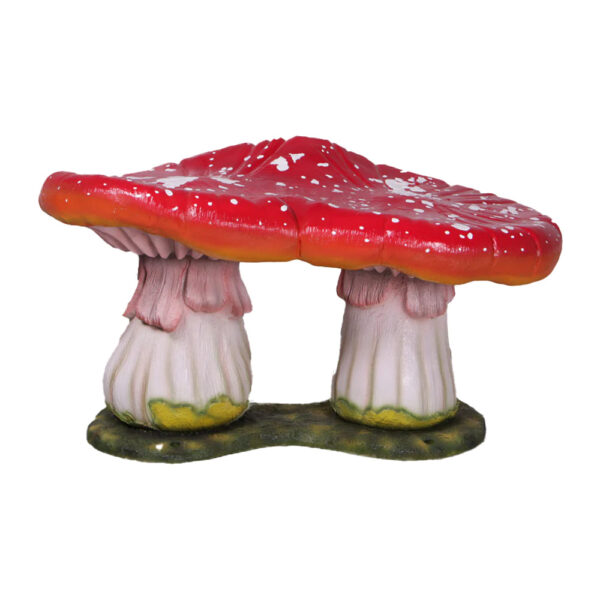 Red Double Mushroom Stool