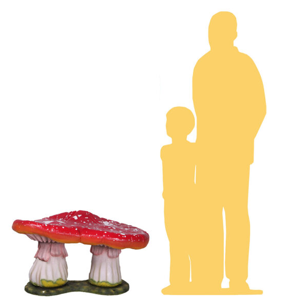 Red Double Mushroom Stool Scale