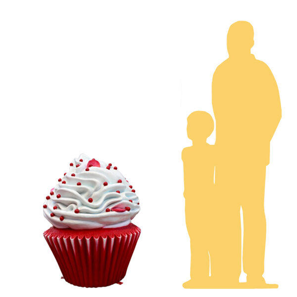 Red Velvet Cupcake Prop Scale