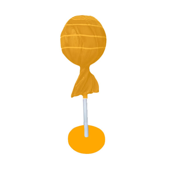 S 070 Lollipop With Base Orange