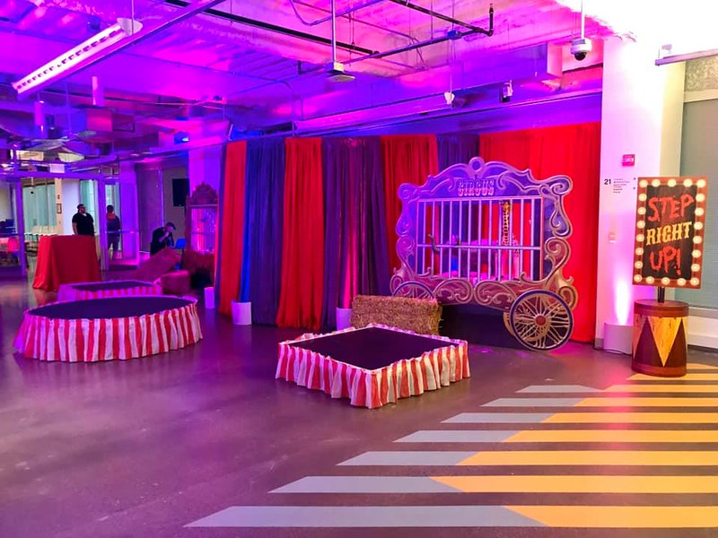 Strategic Lighting At Circus Themed Event