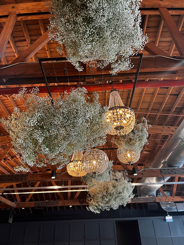 Vintage Chandeliers With Greenery