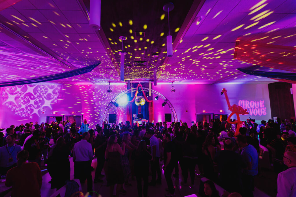 Strategic Lighting At Circus Themed Event