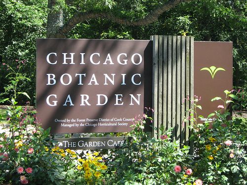 A Sign For &Quot;Chicago Botanic Garden&Quot;