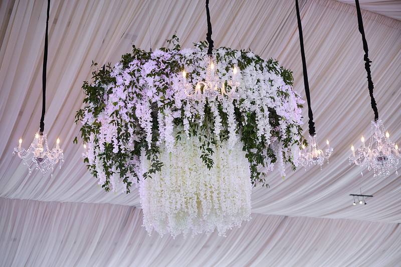 Tent Wedding Drape Wave In Florals