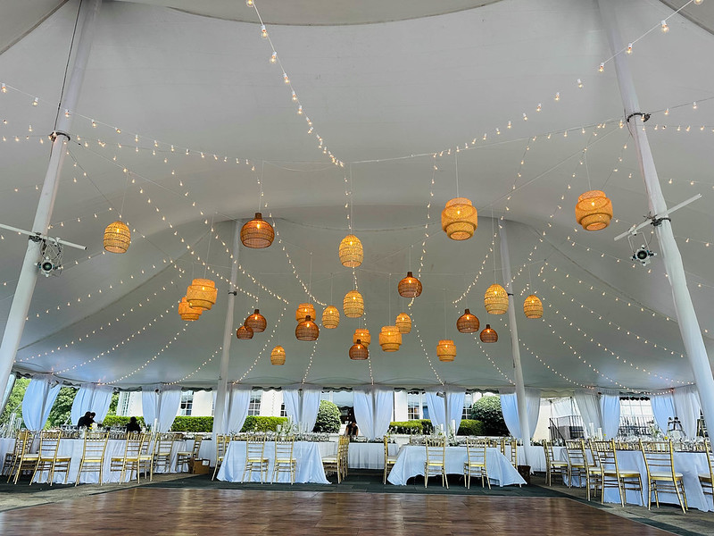 Exmoor Country Club Wedding String Lights
