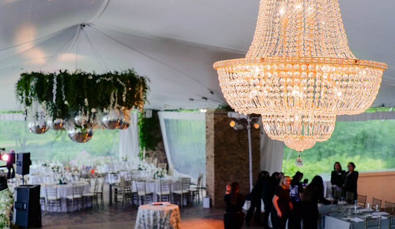 Mirror Balls And Chandelier At Chicago Botanic Garden