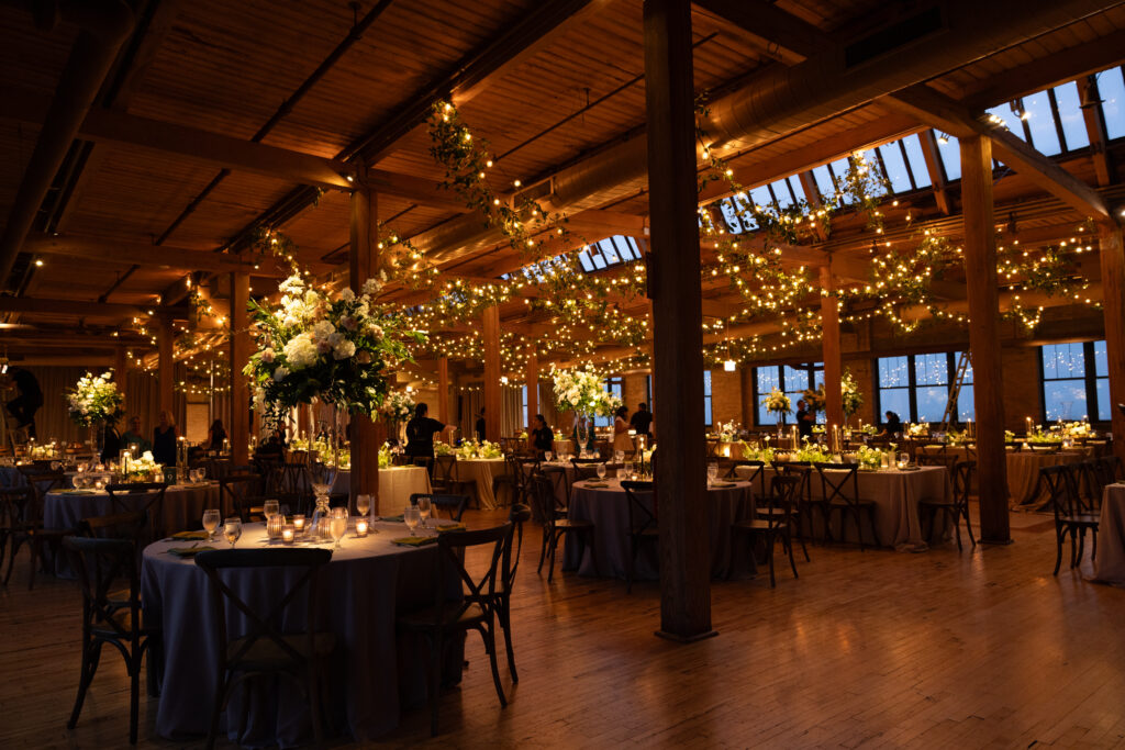 Skyline Loft Wedding Lighting