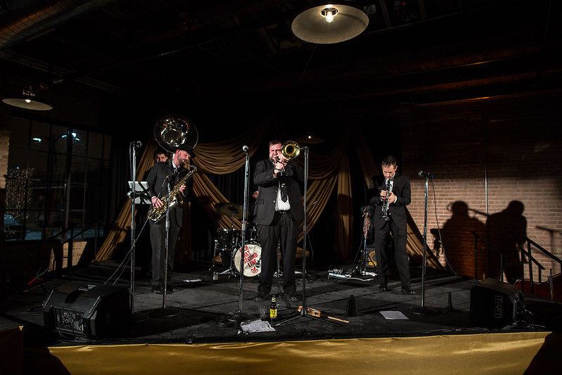 Jazz Band In1920S Prohibition Themed Party