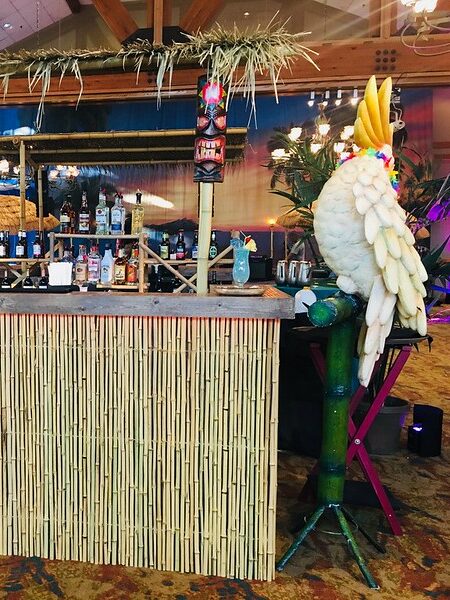 Chicago Luau Prop Rentals Parrot