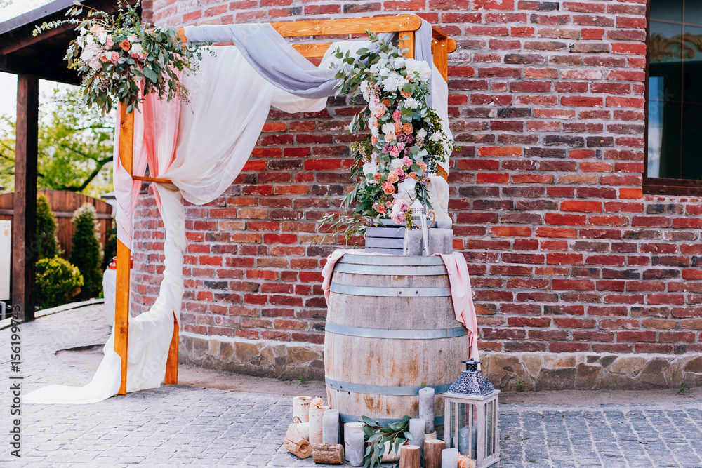 Wine Barrels For Flower Stand