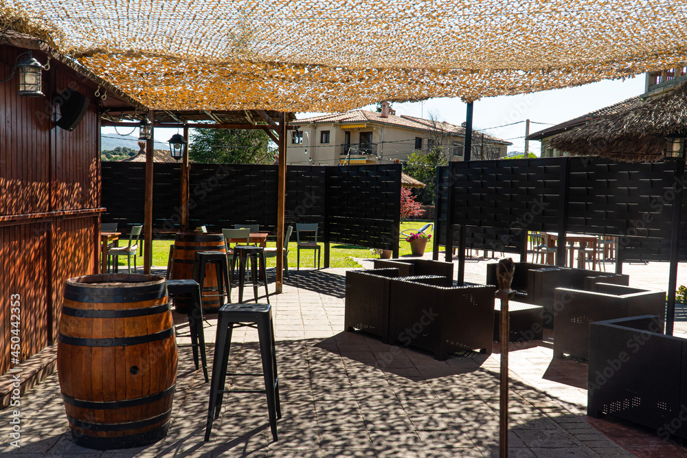 Barrels Used As A Table. Barrel Rental In Chicago