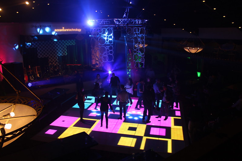 Guests Dance On The Led Dance Floor