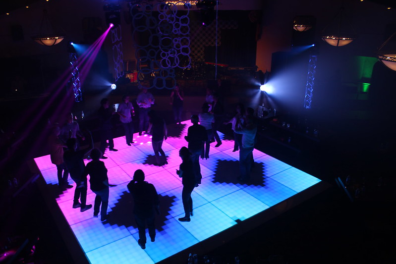 Guests Dance On The Led Dance Floor