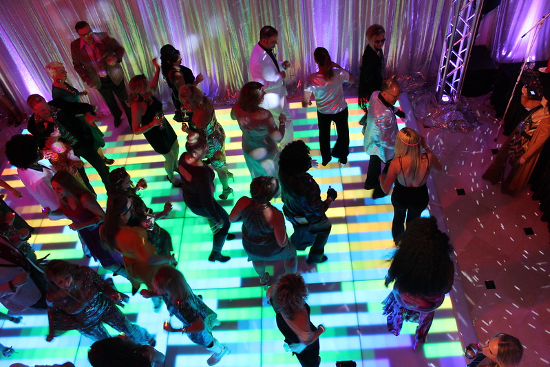 Guests Dance On The Led Dance Floor