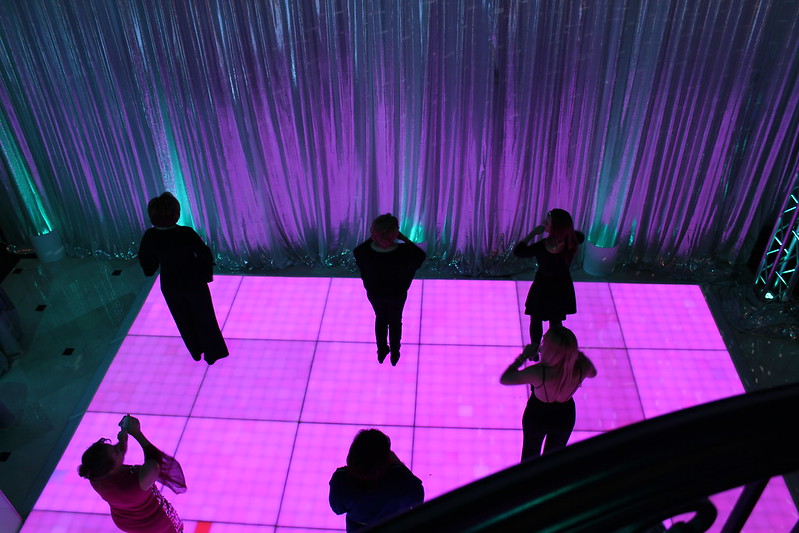 Guests Dance On The Led Dance Floor