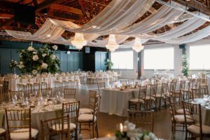 Wedding Chandeliers And Ceiling Drape