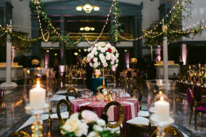 Wedding String Lights And Pin Spots