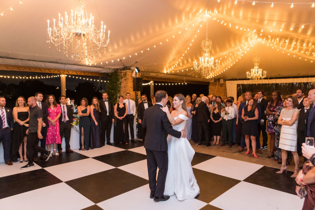 Black And White Wedding Dance Floors