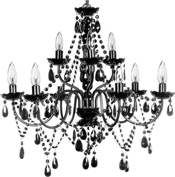 Black Venetian Crystal Chandelier