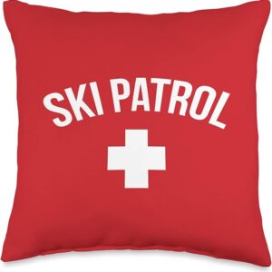 Ski Patrol Throw Pillow