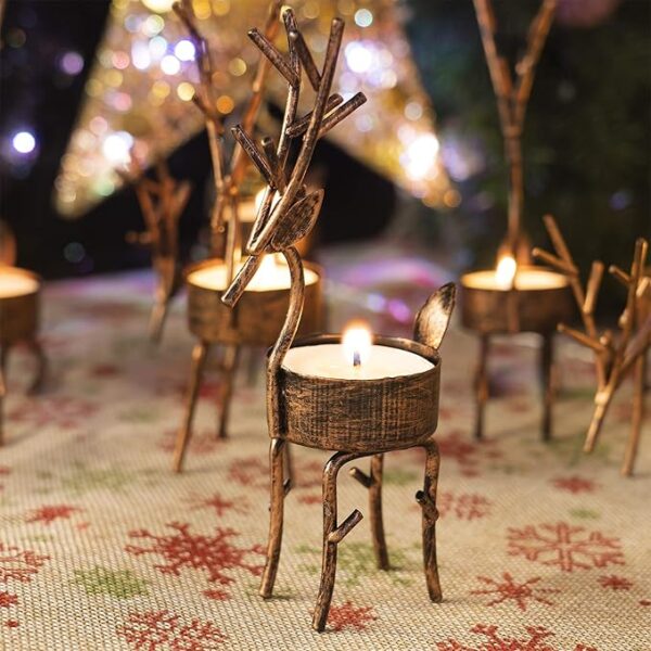 Reindeer Tea Light Candle Holders