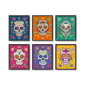 Day of the Dead Sugar Skull Prints