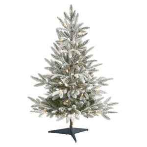 Flocked Manchester Spruce Artificial Christmas Tree