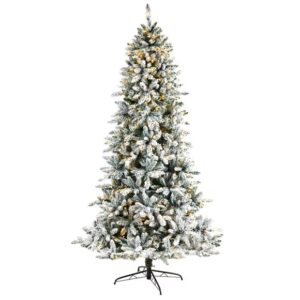 Flocked Livingston Fir Christmas Tree