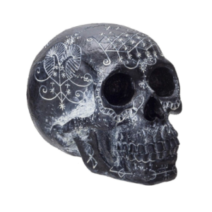 Black Voodoo Skull prop