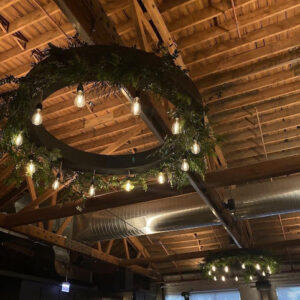 Wooden Ring Chandelier