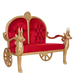 Santa Throne Reindeer Bench