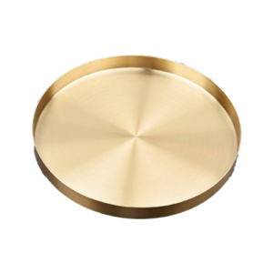 12" Gold Round Platter