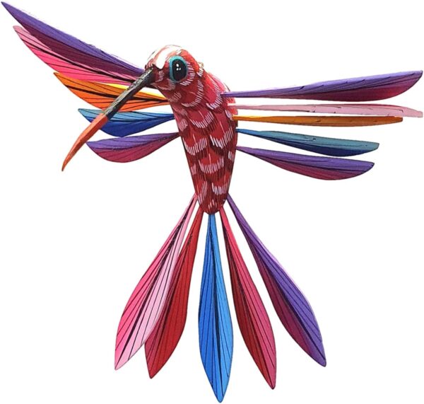 Mexican Alebrije Hummingbird Wood Carving