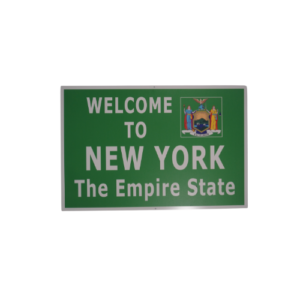 Welcome to New York sign