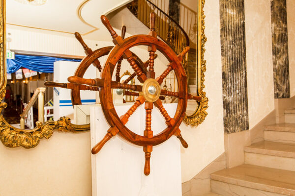 Ship Wheel Standee - Cruise Theme Corporate Event