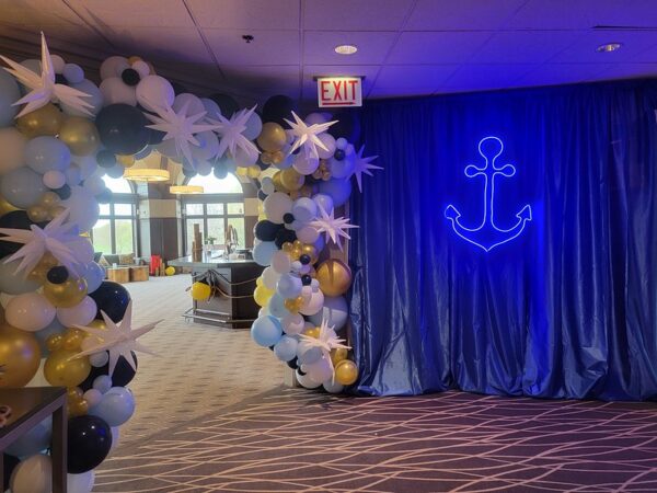 Anchor Led Sign - Cruise Theme Corporate Event