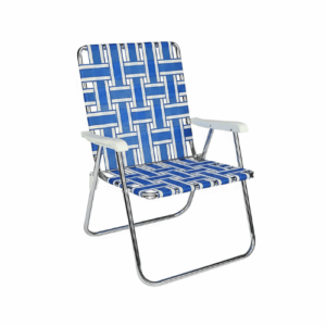 Blue and White Lawn Chair