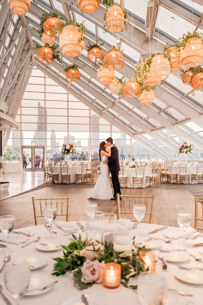 Bride And Groom Under The Rattan Lanterns