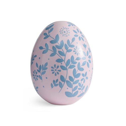 Blue Floral Garden Easter Egg