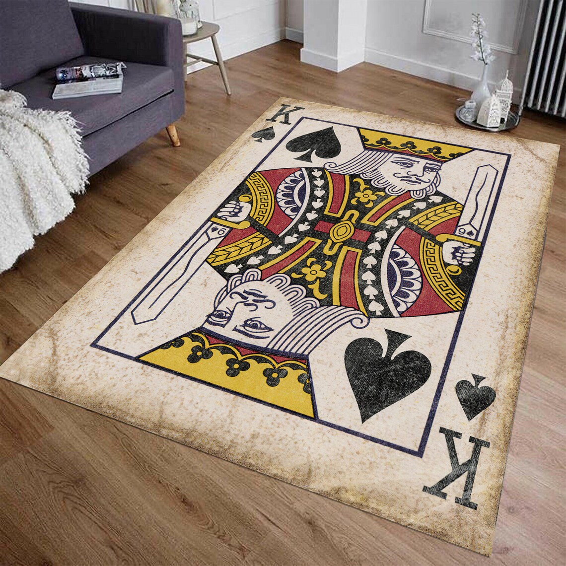 Playing Card Rug - King
