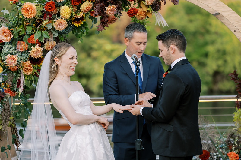 Outdoor Rockwell On The River Wedding Ceremony