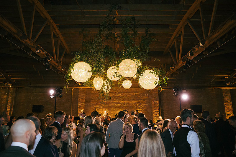 Bronze Sphere And Bronze Acorn Wedding Chandeliers